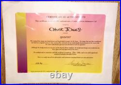 Warner Bros Cel & Promo Quintet Bugs Bunny Daffy Rare Signed Chuck Jones Art Warner Bros Cel & Promo Quintet Bugs Bunny Daffy Rare Signed Chuck Jones Art