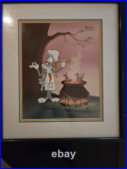 Warner Bros Cel Rabbit Stew Rare Bugs Bunny, Famous Animation Cell Warner Bros Cel Rabbit Stew Rare Bugs Bunny, Famous Animation Cell