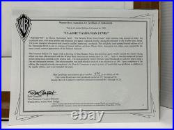 Warner Bros Cel Taz Classic Tasmanian Devil Rare Edition Numbered Cel MINT RARE