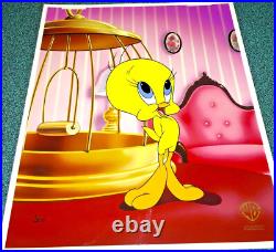 Warner Bros Cel Tweety Bird Classic Tweety Rare Animation Edition Number 1 Warner Bros Cel Tweety Bird Classic Tweety Rare Animation Edition Number 1
