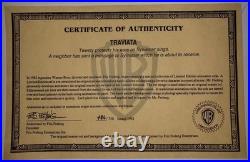 Warner Bros Cel Tweety Bird Sylvester Cat Traviata Rare Hand Painted Animation