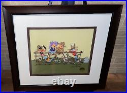 Warner Bros Cel Western Group Bugs Bunny Daffy Chuck Jones Rare Artist Proof