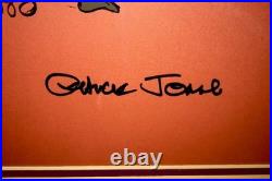 Warner Bros Cel Wile e Coyote Chuck Jones Signed Hot Pursuit Rare Animation Art
