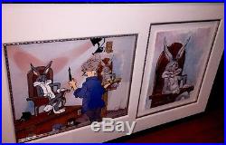 Warner Bros Chuck Jones Signed Cel Self Portrait Bugs Bunny Rare Number 1 Cell