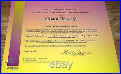 Warner Bros Daffy Duck Cel Impossible Dream Signed Chuck Jones Rare Edition