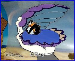Warner Bros Daffy Duck Cel Mine Mine Mine Signed Chuck Jones Rare Animation Cell