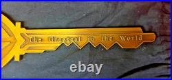 Warner Bros Key To The Studio Collectible Brass key Rare Replica not plastic