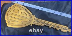Warner Bros Key To The Studio Collectible Brass key Rare Replica not plastic