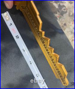 Warner Bros Key To The Studio Collectible Brass key Rare Replica not plastic