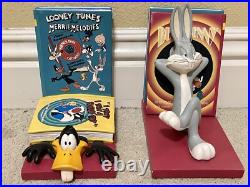 Warner Bros Looney Tunes DAFFY & BUGS Bookends Cartoon Classics RARE (READ)