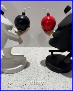 Warner Bros Mad Magazine Spy vs Spy Maquettes Figurine Statue MINT COA BOX RARE