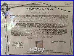 Warner Bros. Michael Jordan Rare Space Jam Signed Cel Hurry See Info
