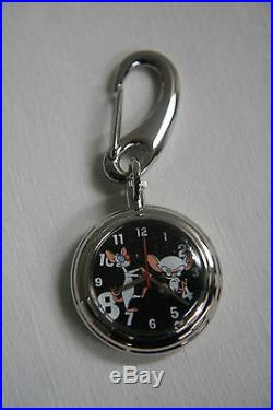 Warner Bros PINKY AND THE BRAIN Pocket Watch NEW and RARE