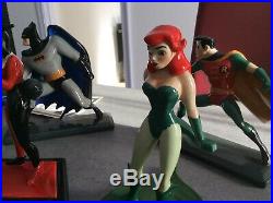 Warner Bros Porcelain Set Of 5 Harley Quinn Poison Ivy Riddler Batman Robin. Rare