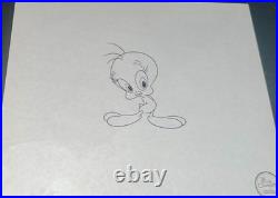 Warner Bros Pre Production Outline Cel Tweety Bird Prototype Rare Bob Clampett