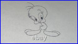 Warner Bros Pre Production Outline Cel Tweety Bird Prototype Rare Bob Clampett