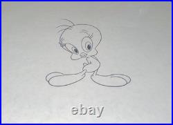 Warner Bros Pre Production Outline Cel Tweety Bird Prototype Rare Bob Clampett