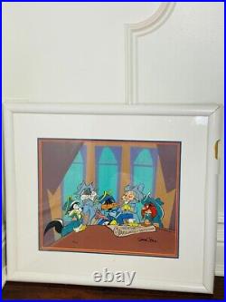 Warner Bros Signed by Chuck Jones Cel Ducklaration Of Independenc Rare