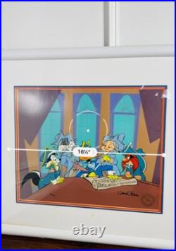 Warner Bros Signed by Chuck Jones Cel Ducklaration Of Independenc Rare