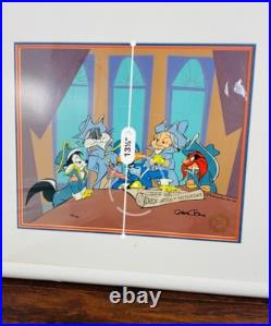 Warner Bros Signed by Chuck Jones Cel Ducklaration Of Independenc Rare