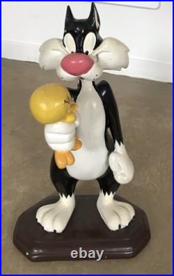 Warner Bros. Store Exclusive, Sylvester Holding Tweetie, 15 RARE Large Statue Warner Bros. Store Exclusive, Sylvester Holding Tweetie, 15 RARE Large Statue