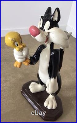 Warner Bros. Store Exclusive, Sylvester Holding Tweetie, 15 RARE Large Statue Warner Bros. Store Exclusive, Sylvester Holding Tweetie, 15 RARE Large Statue