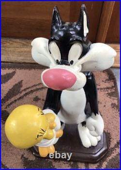 Warner Bros. Store Exclusive, Sylvester Holding Tweetie, 15 RARE Large Statue Warner Bros. Store Exclusive, Sylvester Holding Tweetie, 15 RARE Large Statue