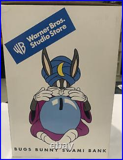 Warner Bros. Studio Store 1999 Bugs Bunny Swami Bank BRANDE NEW RARE