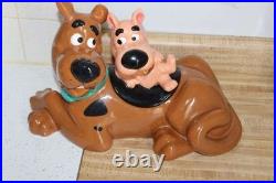 Warner Bros Studio store Scooby-Doo & Scrappy Ceramic Cookie Jar RARE Vintage