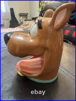Warner Bros Studio store Scooby-Doo & Scrappy Ceramic Cookie Jar RARE Vintage