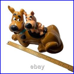 Warner Bros Studio store Scooby-Doo & Scrappy Ceramic Cookie Jar RARE Vintage