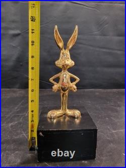 Warner Bros Studios Bugs Bunny Solid Brass Award Very Rare To Find