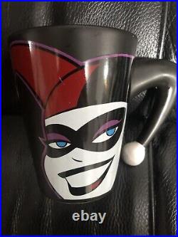 Warner Brother's Store Rare Harley Quinn Mug Batman The Animated Series