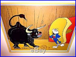 Warner Brothers Bugs Bunny Cel Bully For Bugs I Signed Chuck Jones Rare Cell