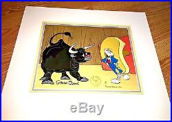 Warner Brothers Bugs Bunny Cel Bully For Bugs I Signed Chuck Jones Rare Cell