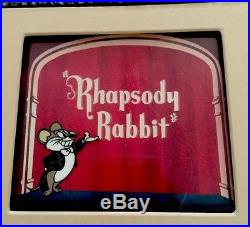 Warner Brothers Bugs Bunny Cel Rhapsody Rabbit Friz Freleng + Rare Gallery Page