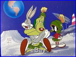 Warner Brothers Bugs Bunny Marvin The Martian Cel Hare's Best Friend Rare Cell