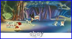 Warner Brothers Bugs Bunny and Porky Pig Cel Corny Concerto Rare Clampett Cell