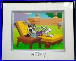 Warner Brothers Cel Bugs Bunny Hollywood Hare Rare Animation Art Edition Cell