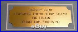 Warner Brothers Cel Bugs Bunny Rhapsody Rabbit Signed Friz Freleng Rare Cell