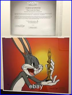 Warner Brothers Cel Bugs Bunny Whats Cookin Doc Rare Number 1 Artist Proof Cell