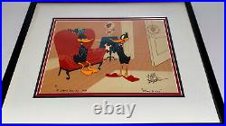 Warner Brothers Cel Daffy Duck Stork Naked Rare Hand Signed Friz Freleng Cell