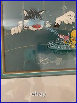 Warner Brothers Cel The Squirt Tweety Bird Sylvester the Cat Rare Edition Cell Warner Brothers Cel The Squirt Tweety Bird Sylvester the Cat Rare Edition Cell