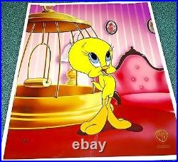 Warner Brothers Cel Tweety Bird Classic Tweety Rare Edition Number 1 Cell
