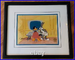 Warner Brothers Daffy Duck And Bugs Bunny Signed Chuck Jones Rare Cell