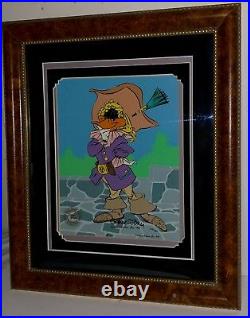 Warner Brothers Daffy Duck Cel Cavalier Signed Chuck Jones Rare Animation Cell