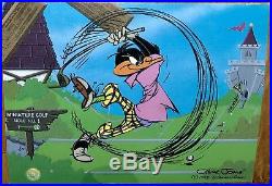 Warner Brothers Daffy Duck Cel Par None Signed Chuck Jones Rare Edition Art Cell