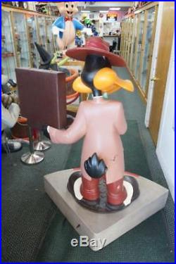 Warner Brothers Daffy Duck Watch Salesman Rare Statue Store Display Life Size