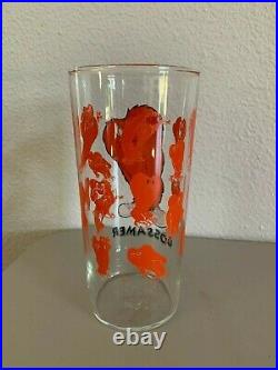 Warner Brothers Looney Tunes Gossamer Drinking Glass Rare