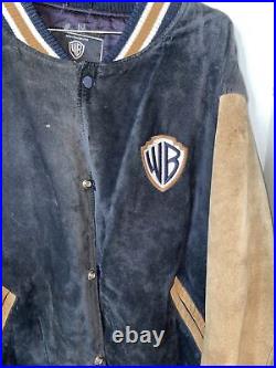 Warner Brothers Rare Vintage Studio Store, Men's S Suede Varsity Jacket